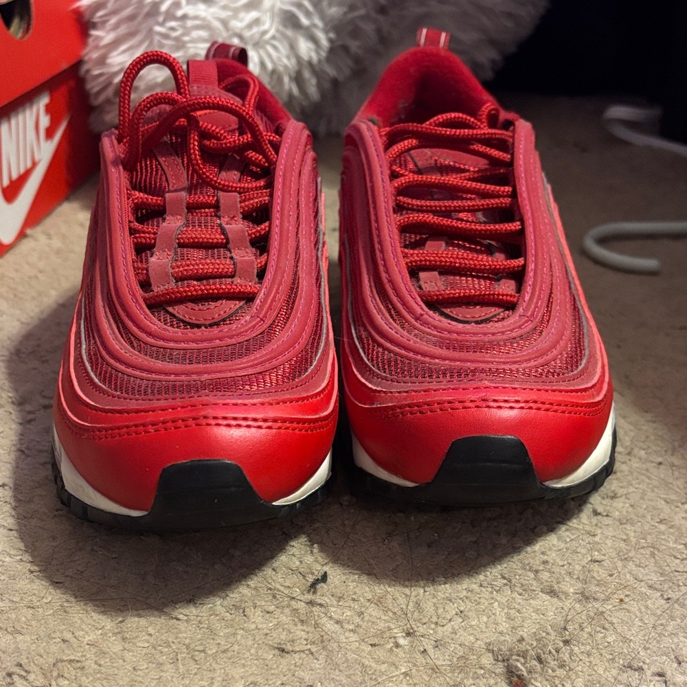 Nike Air Max 97 Red and Black Sneakers - Picture 2 of 6